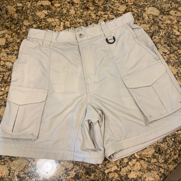 Columbia PFG Tan Shorts M 34” Waist GUC 7” Performance Fishing Gear Cargo - Picture 1 of 10